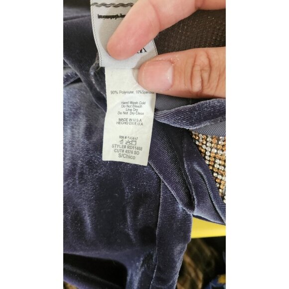 Privy Private privilege long sleeve velvet dress With Embellished Collar Size S - Picture 7 of 7